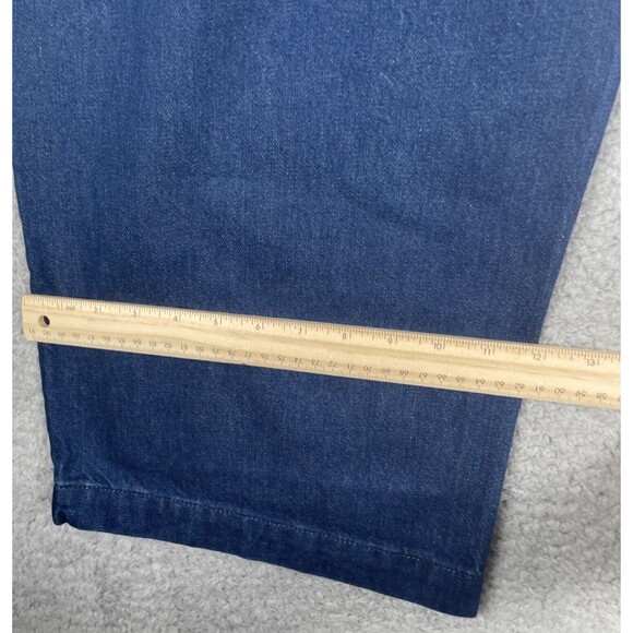 Abercrombie & Fitch Jeans Womens Size 32/14 Mid-Rise Curve Love Baggy DK Wash - Picture 8 of 10